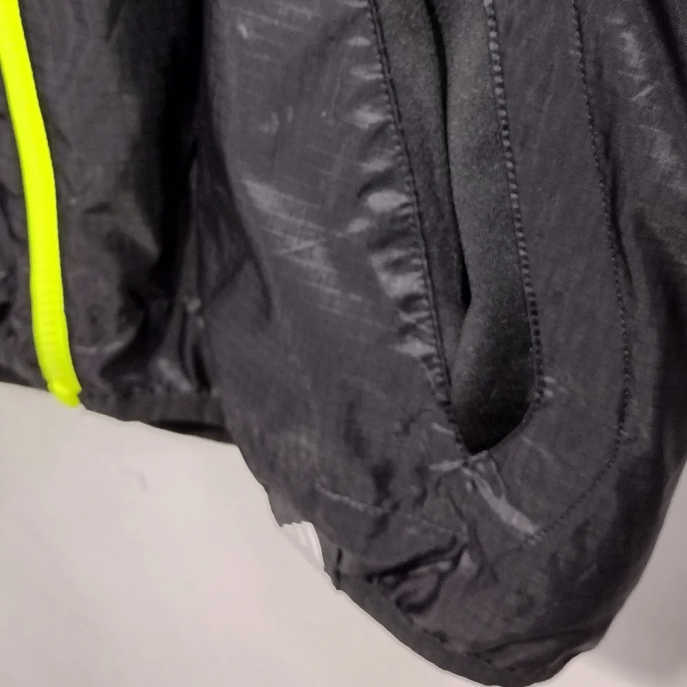 Vintage Adidas Reversible Anorak Jacket Men S Black Zebra Sporty Athletic - Picture 3 of 10